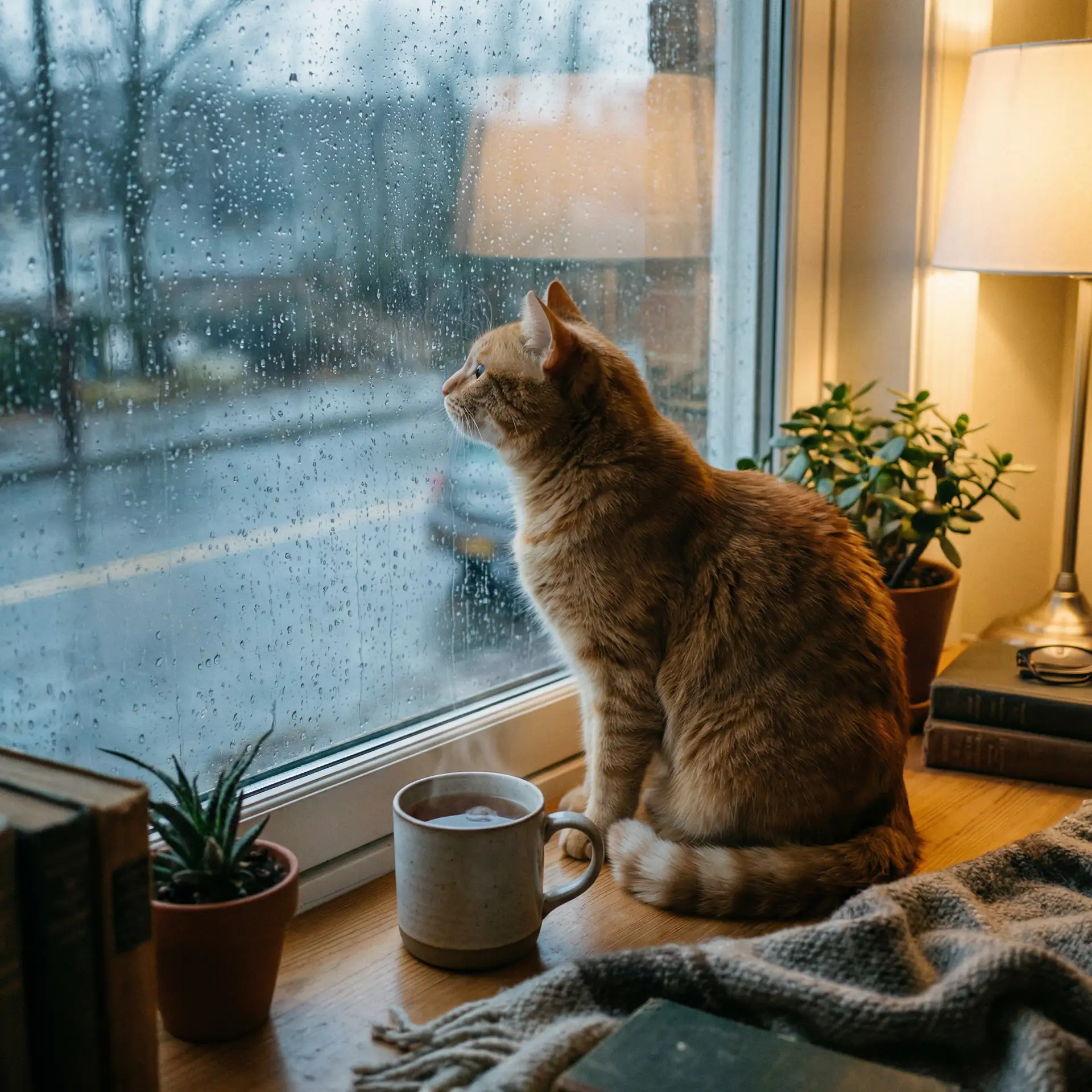 猫咪望着窗外的雨 - 宝贝计划迅雷下载